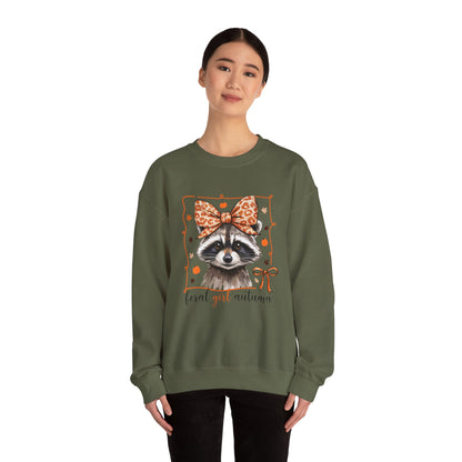 Coquette Feral Raccoon Sweatshirt| Nefty Creations - Nefty Creations