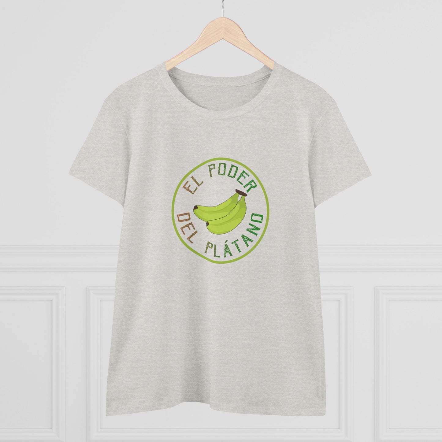 Eco-Friendly Women's Tee - "El Poder del Plátano" Design - Nefty Creations