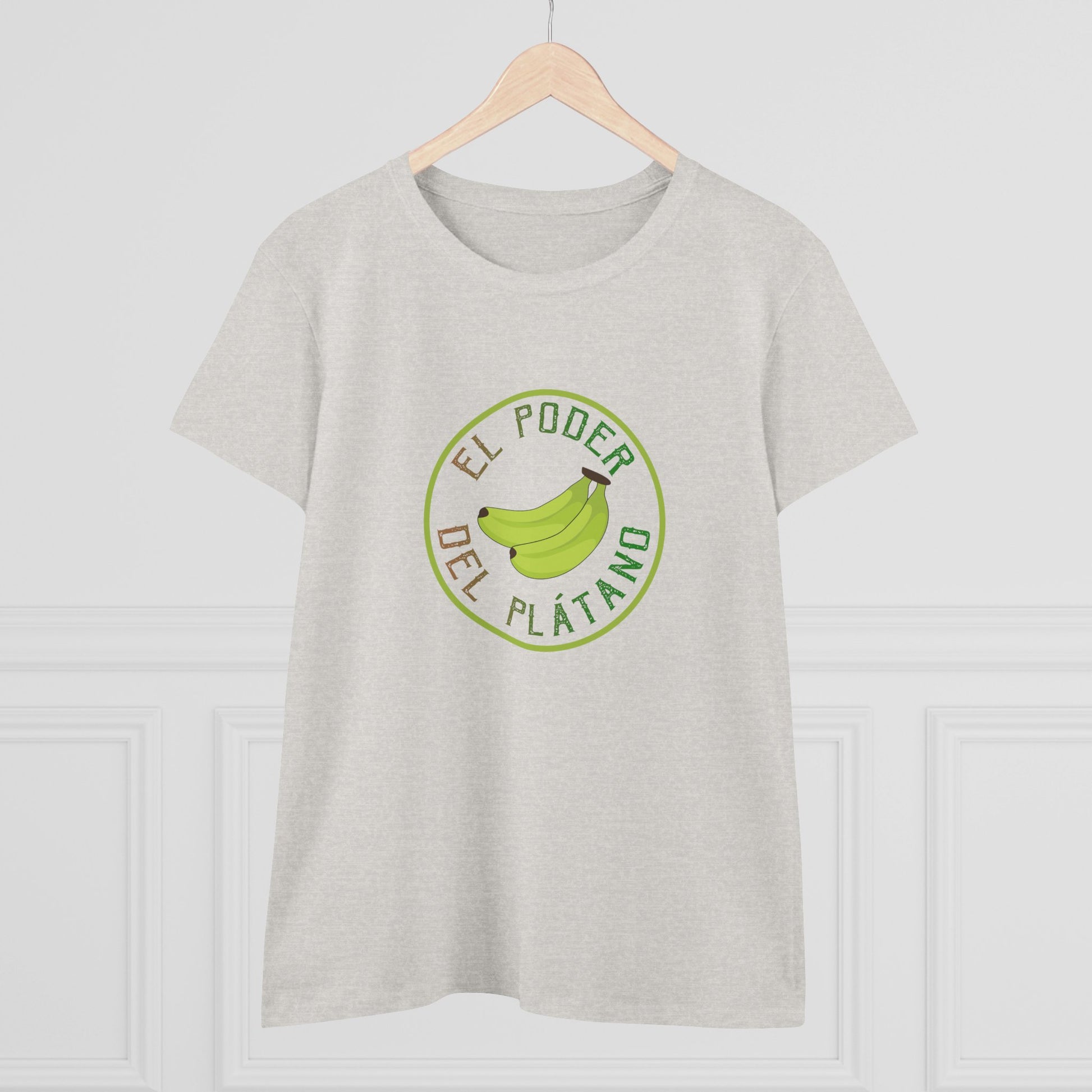 Eco-Friendly Women's Tee - "El Poder del Plátano" Design - Nefty Creations