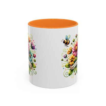 Colorful Floral Mug – "Thanks for Helping Me Bloom" – Perfect Gift for Friends & Family - Nefty Creations