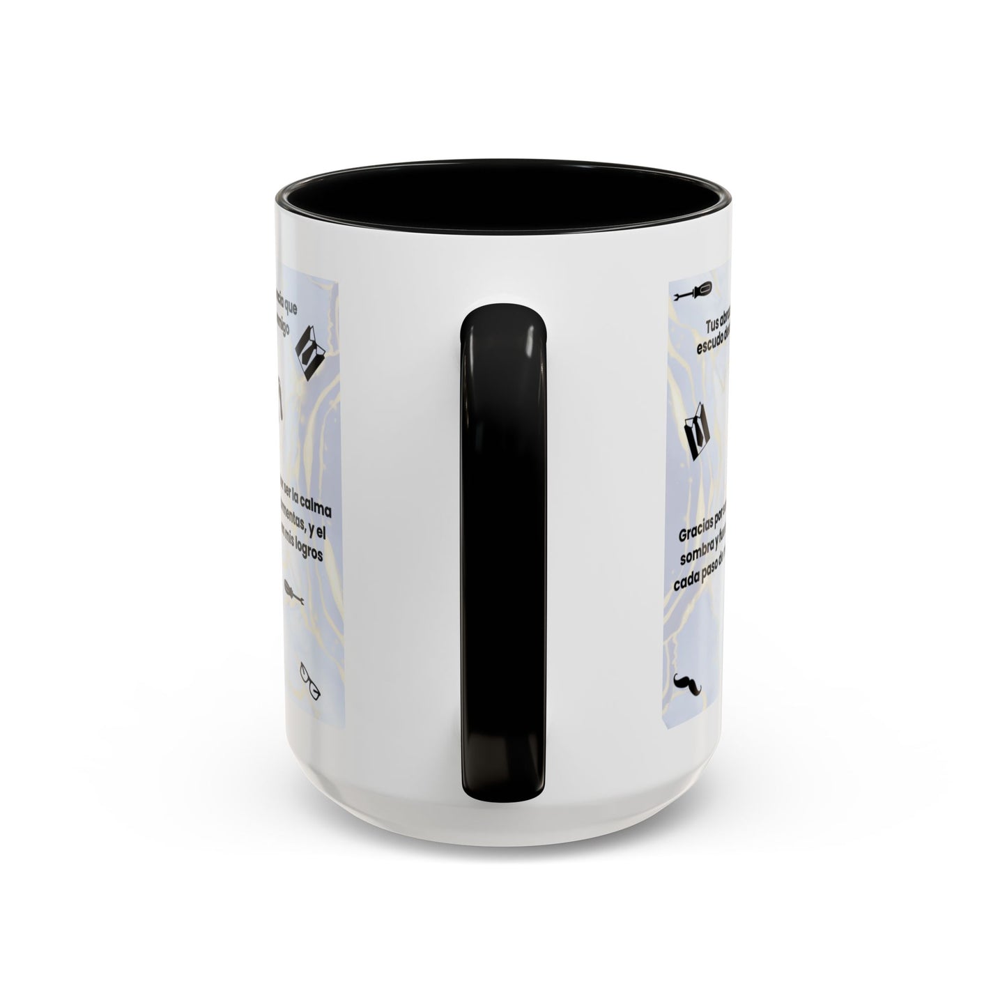 Papá Coffee Mug - Unique Dad Gift for Father's Day, Birthday, or Inspirational Moments, Black Accent Ceramic Cup - Nefty Creations