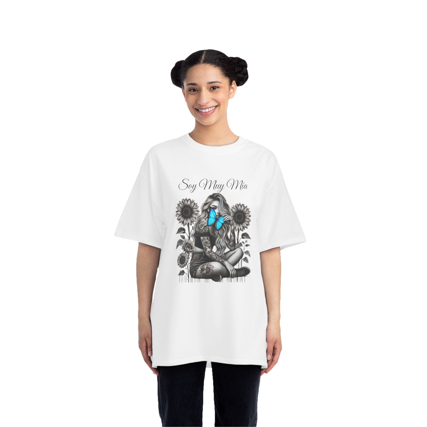 Soulful Butterfly Women's Tee - 'Soy Muy Mia' Graphic T-Shirt
