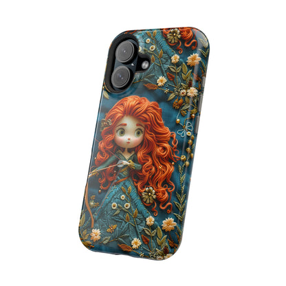 Whimsical Princess Magnetic Tough Case - Floral Design for iPhone - Nefty Creations