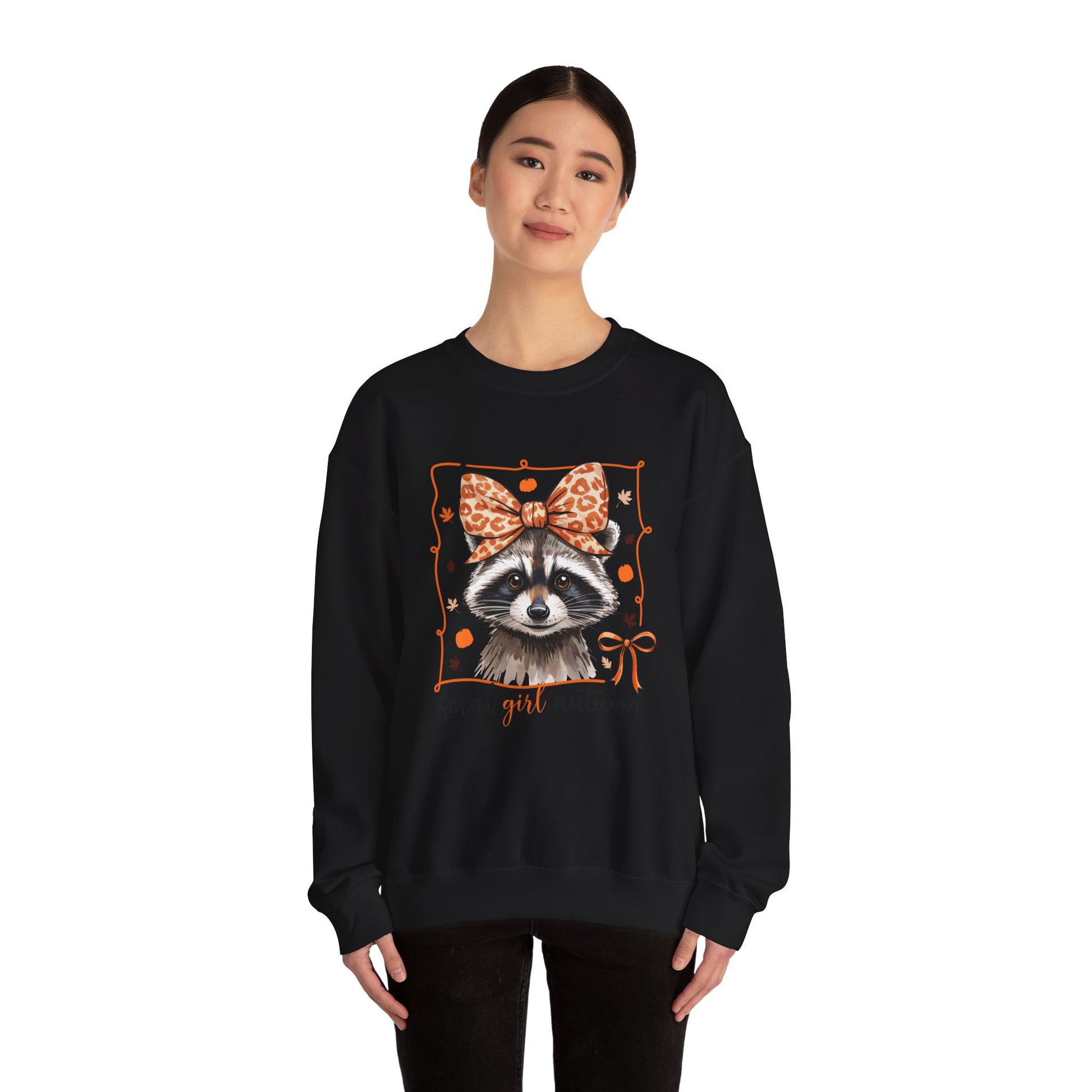 Coquette Feral Raccoon Sweatshirt| Nefty Creations - Nefty Creations