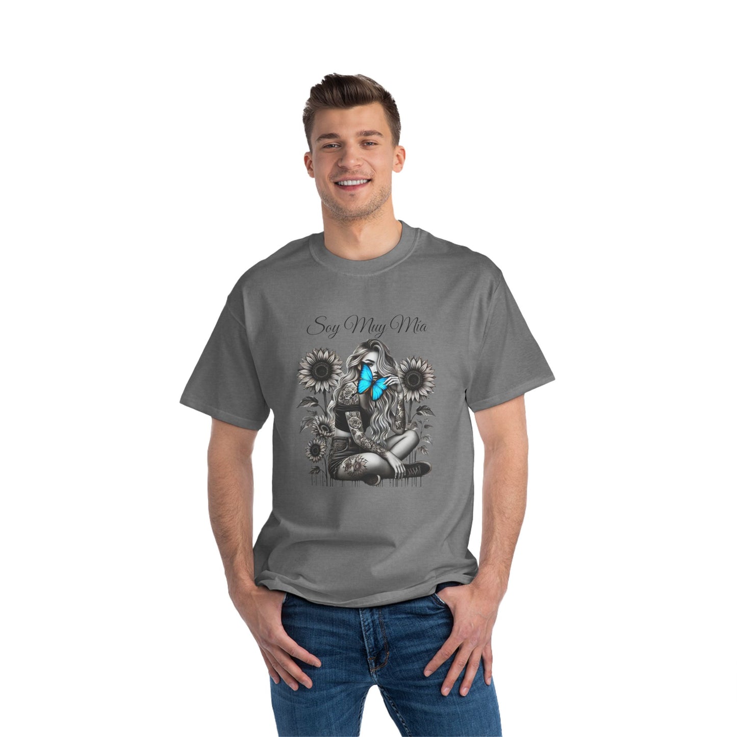 Soulful Butterfly Women's Tee - 'Soy Muy Mia' Graphic T-Shirt