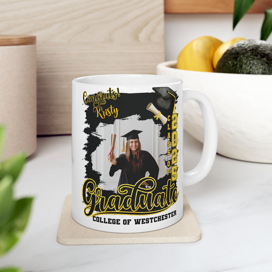 Personalized Graduation Ceramic Mug - Class of 2025