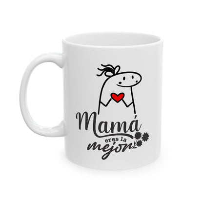 Mamá eres la mejor- Ceramic Mug - Perfect Gift for Moms - Nefty Creations