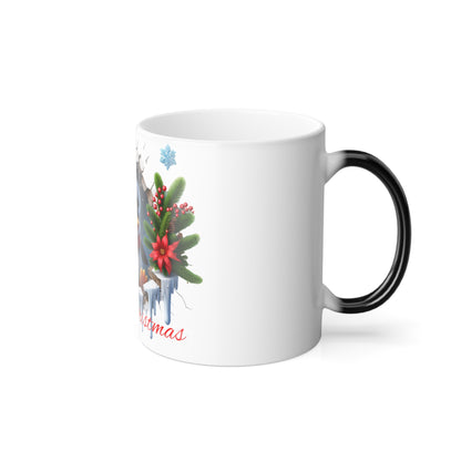 Mug - Penguin Christmas Mug 11oz Color Morphing - Nefty Creations