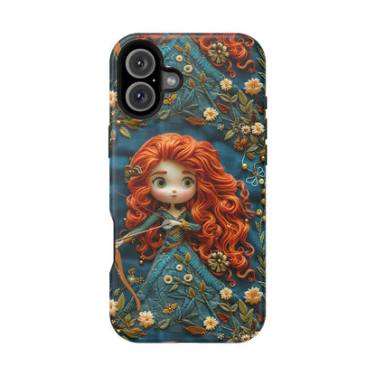 Whimsical Princess Magnetic Tough Case - Floral Design for iPhone - Nefty Creations