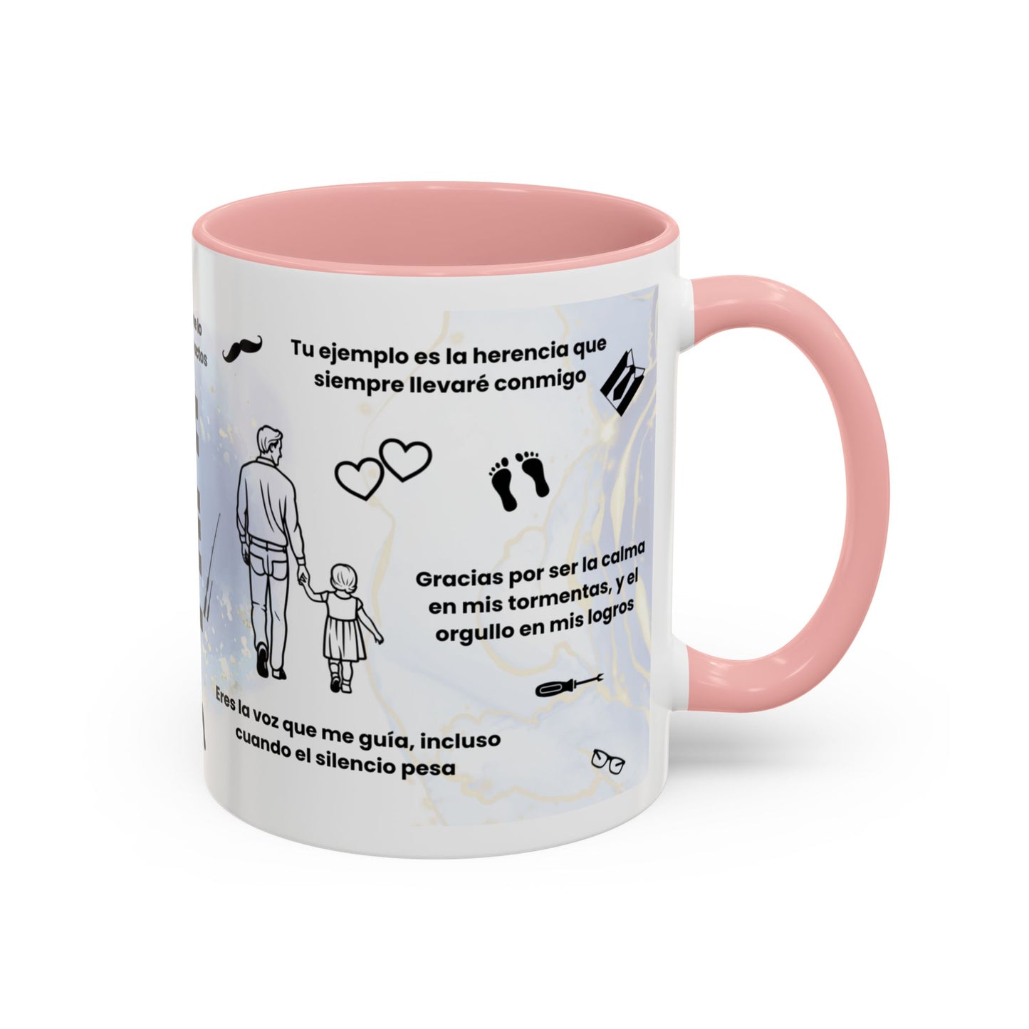 Papá Coffee Mug - Unique Dad Gift for Father's Day, Birthday, or Inspirational Moments, Black Accent Ceramic Cup - Nefty Creations