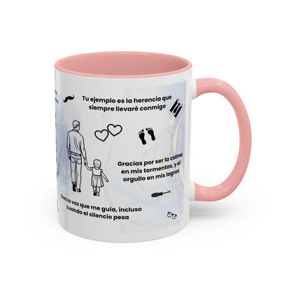 Papá Coffee Mug - Unique Dad Gift for Father's Day, Birthday, or Inspirational Moments, Black Accent Ceramic Cup - Nefty Creations