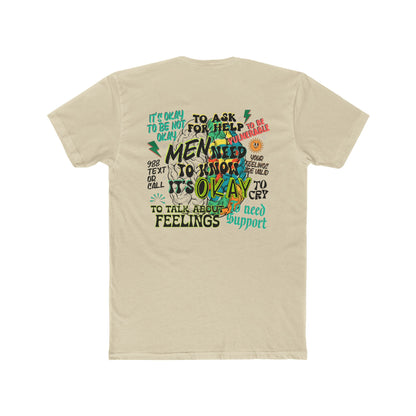Supportive Men's Mental Health Tee - Unisex Cotton Crew with Positive Messages - Nefty Creations