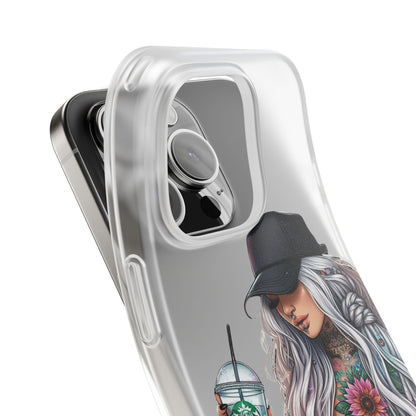 Stylish Floral Tattoo iPhone Flexi Case - Nefty Creations