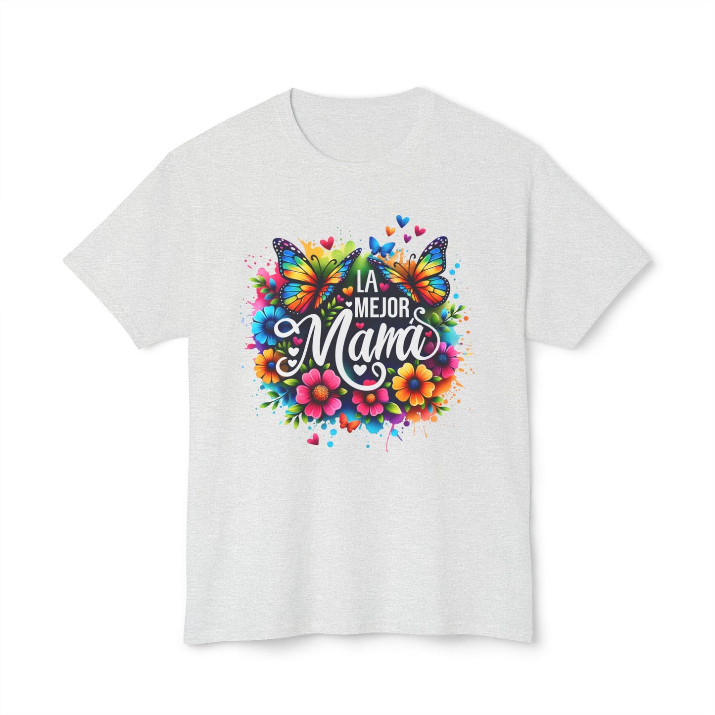 Floral 'La Mejor Mama' T-Shirt | Vibrant Unisex HD Cotton™ Tee for Moms