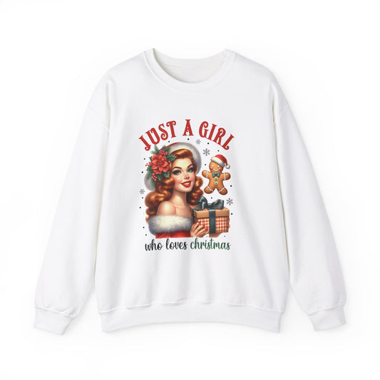 Pin Up Girl Christmas Sweatshirt - Nefty Creations