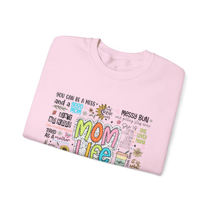 Mom Life Crewneck Sweatshirt - Nefty Creations