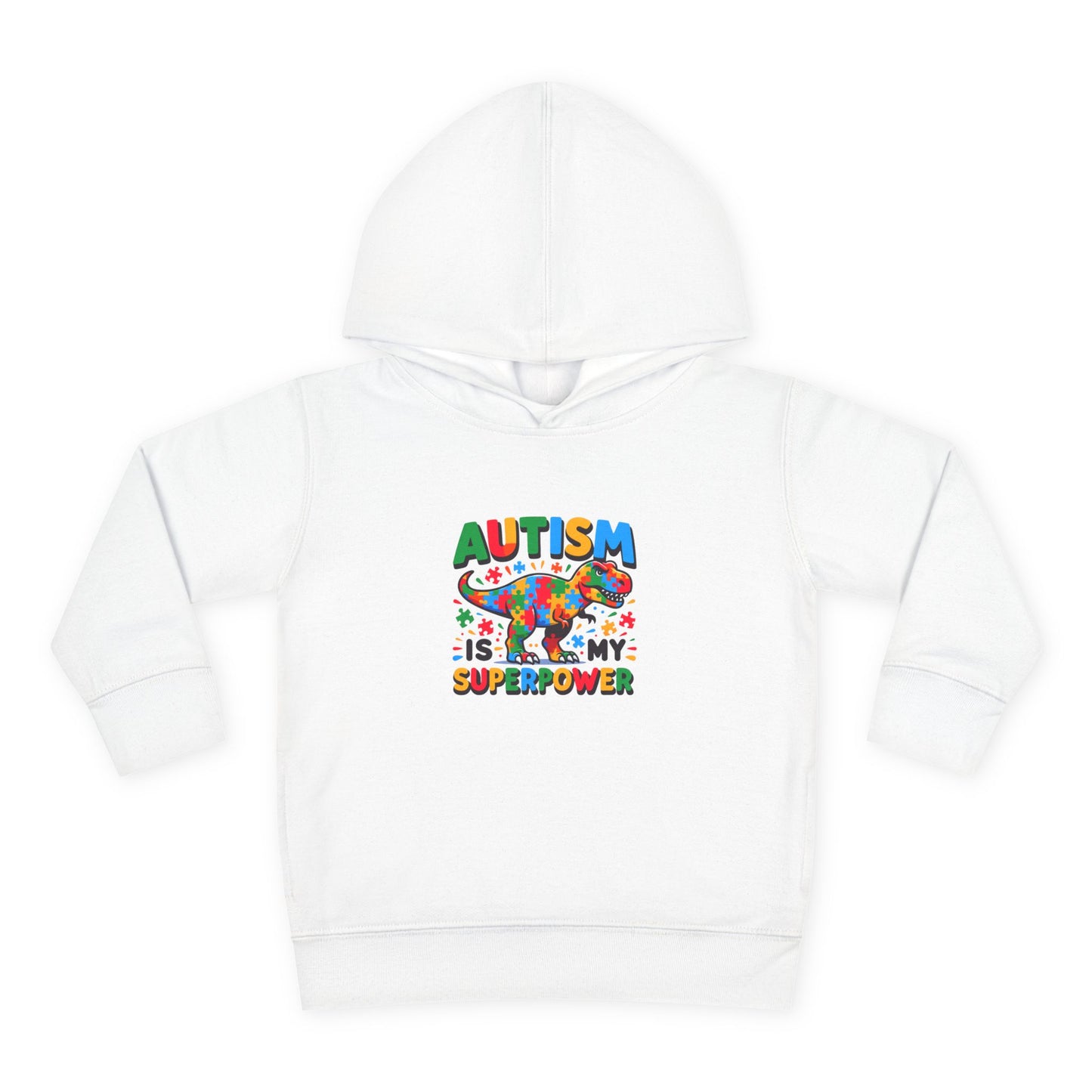 Autism Awareness Toddler Fleece Hoodie - 'Autism is My Superpower'