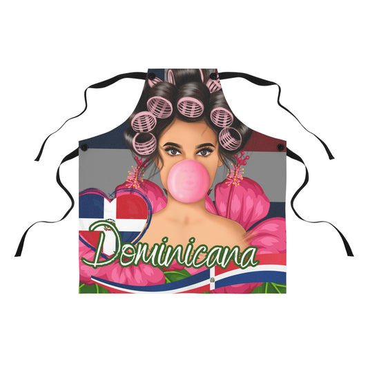 Dominicana Floral Printed Apron - Perfect for Cooking & Grilling