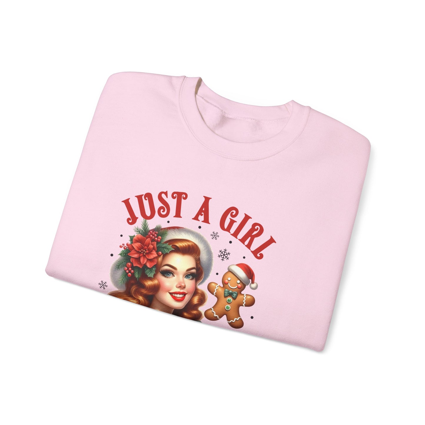 Pin Up Girl Christmas Sweatshirt - Nefty Creations