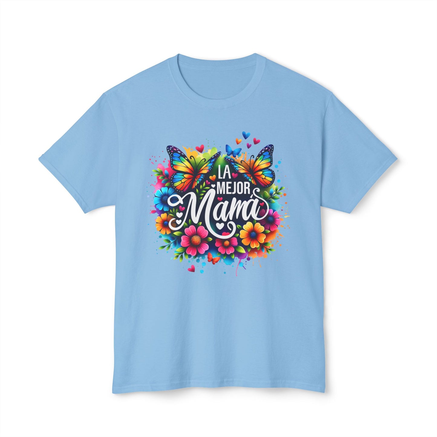 Floral 'La Mejor Mama' T-Shirt | Vibrant Unisex HD Cotton™ Tee for Moms