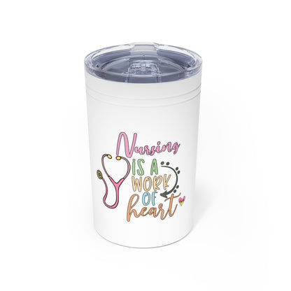 Nursing Heart Tumbler - 11oz Insulated Mug for Nurses - Nefty Creations