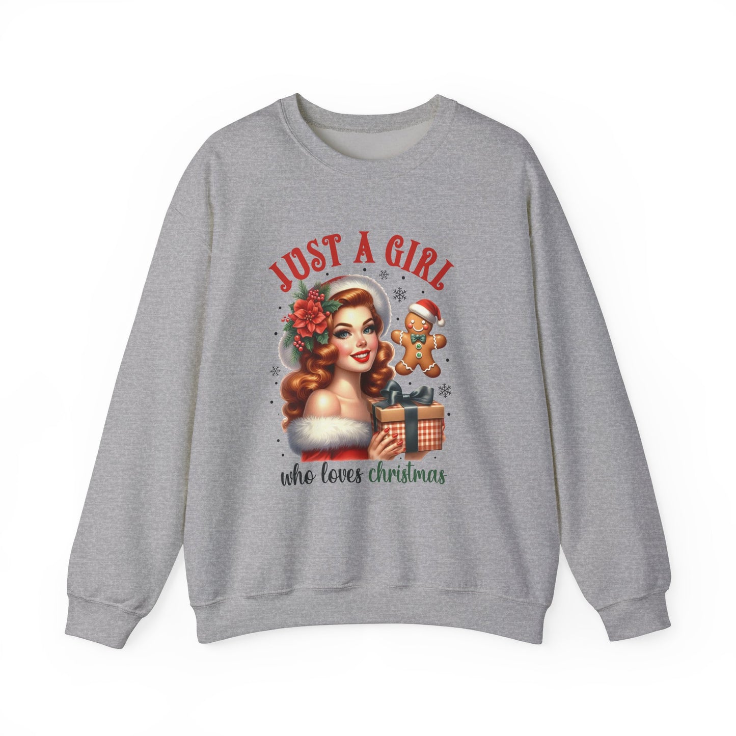 Pin Up Girl Christmas Sweatshirt - Nefty Creations