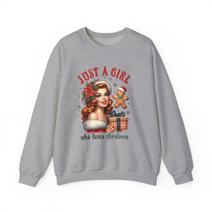 Pin Up Girl Christmas Sweatshirt - Nefty Creations