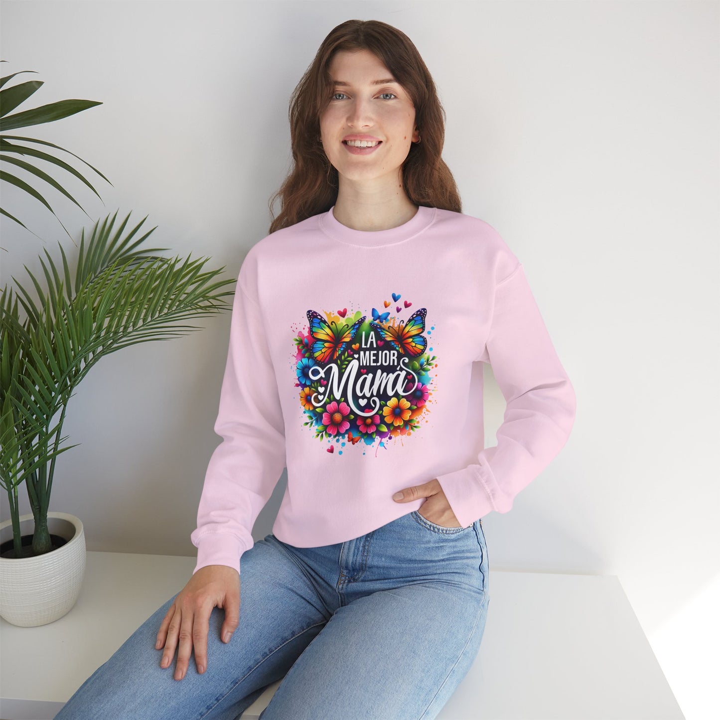 Colorful Butterfly Mom Sweatshirt