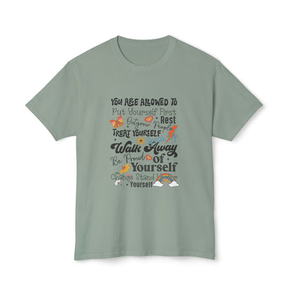 Inspirational Self-Care Unisex Cotton T-Shirt - Nefty Creations