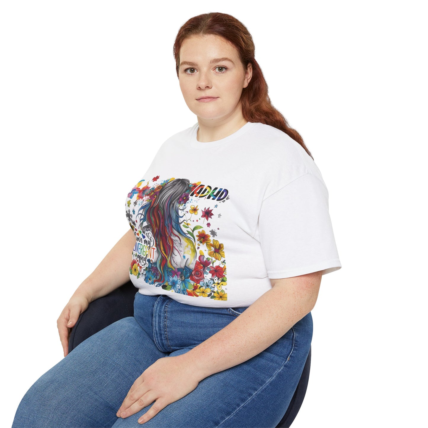 ADHD Awareness Unisex Ultra Cotton Tee - Love My Divergent Minds