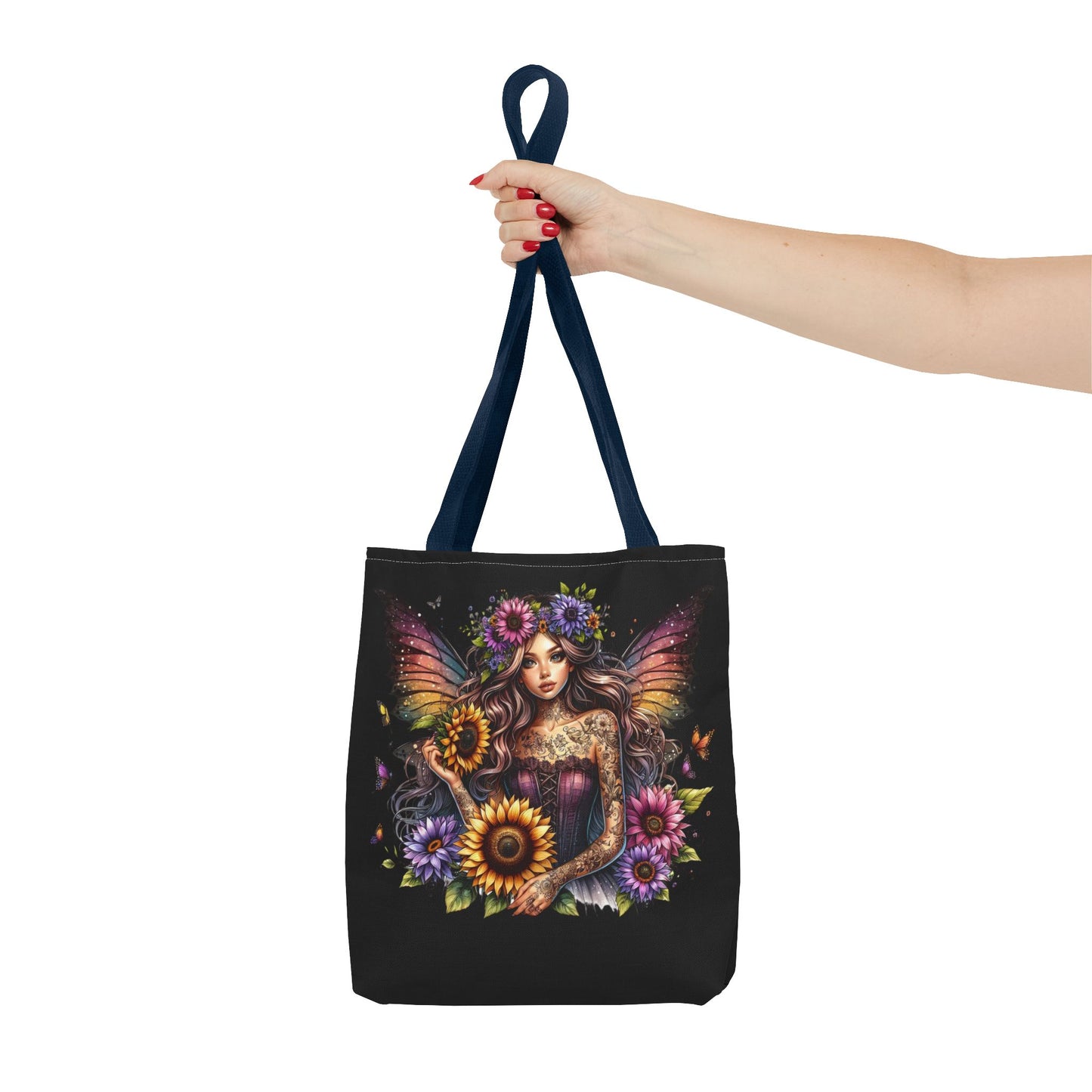 Gothic Fantasy Floral Tote Bag - Perfect for Everyday Use
