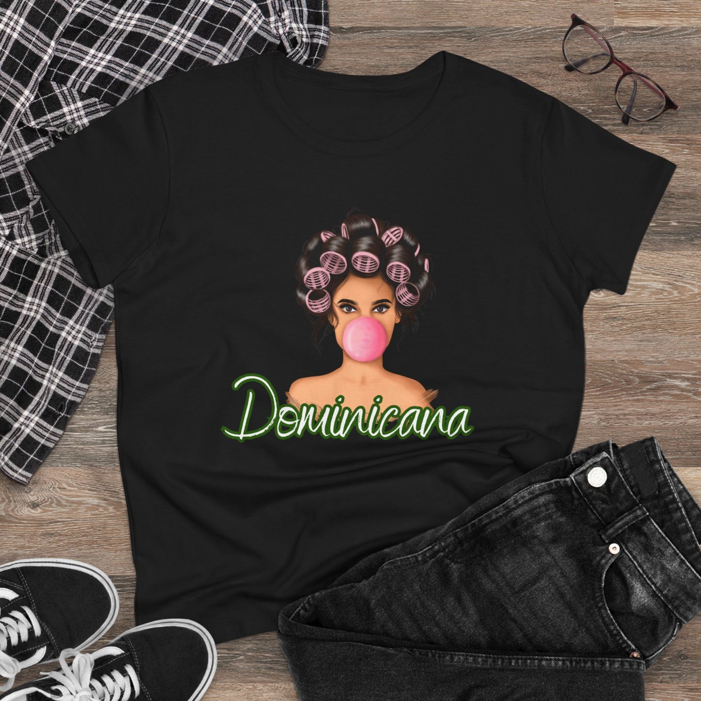 Dominicana Women's Midweight Cotton Tee - Fun & Stylish Casual Wear - Nefty Creations
