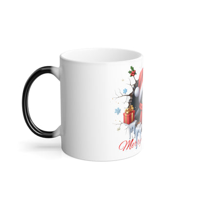 Mug - Penguin Christmas Mug 11oz Color Morphing - Nefty Creations