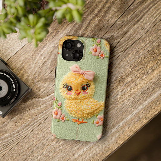 Cute Chick Phone Case - Durable Tough Cases for Spring Celebrations