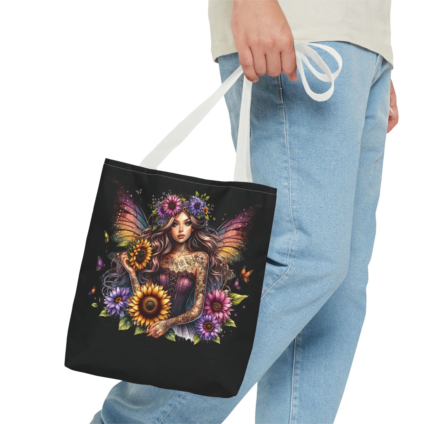 Gothic Fantasy Floral Tote Bag - Perfect for Everyday Use