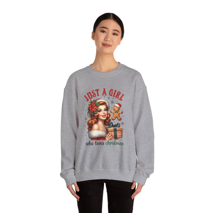 Pin Up Girl Christmas Sweatshirt - Nefty Creations