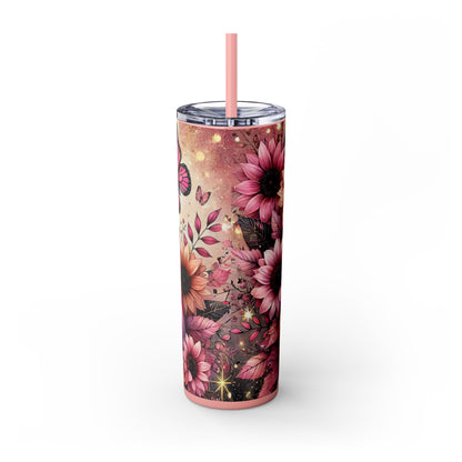 Pink Fall Skinny Tumbler 20oz| Nefty Creations