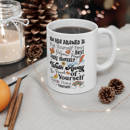 Inspirational Ceramic Mug - Motivational Quotes for Daily Empowerment - Nefty Creations