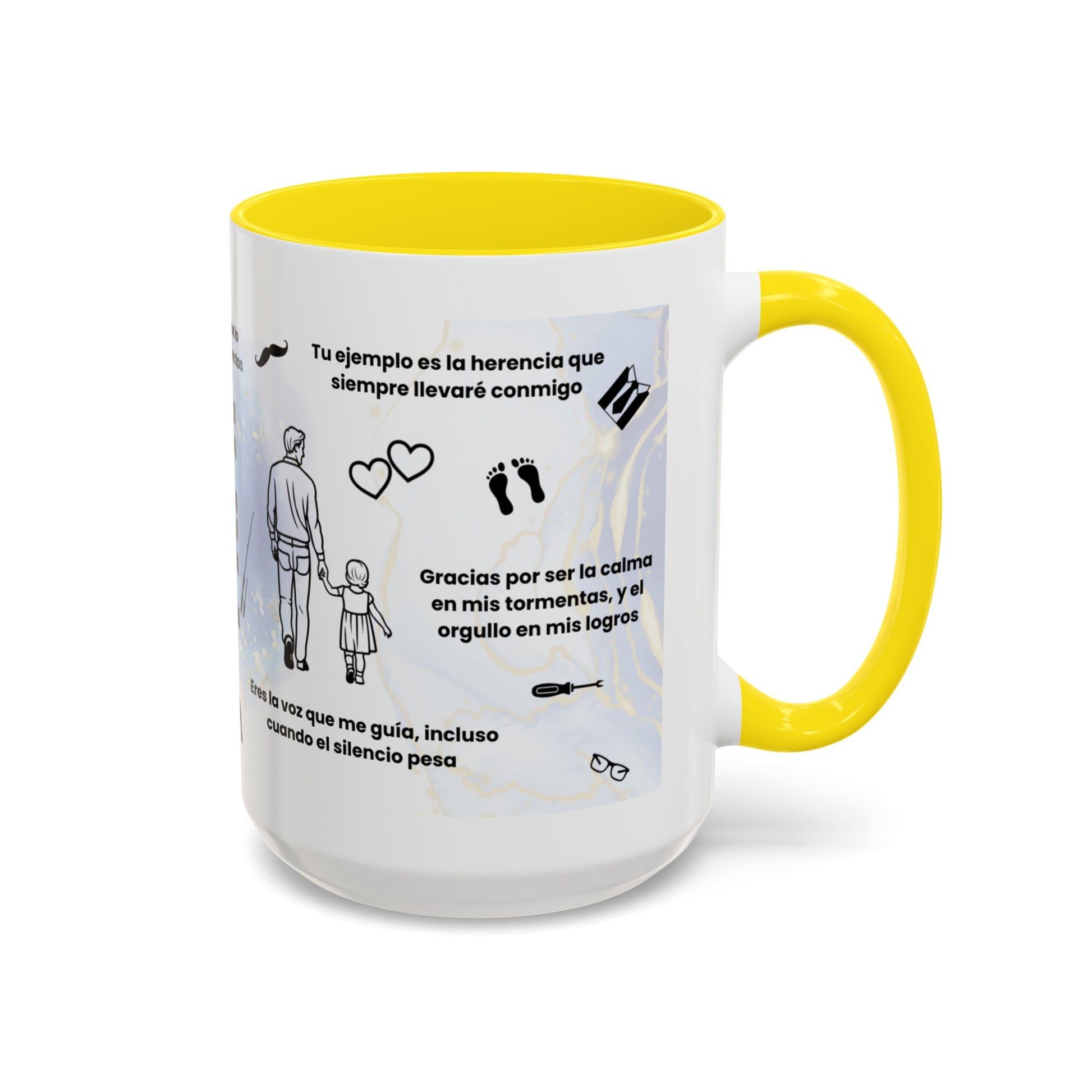 Papá Coffee Mug - Unique Dad Gift for Father's Day, Birthday, or Inspirational Moments, Black Accent Ceramic Cup - Nefty Creations