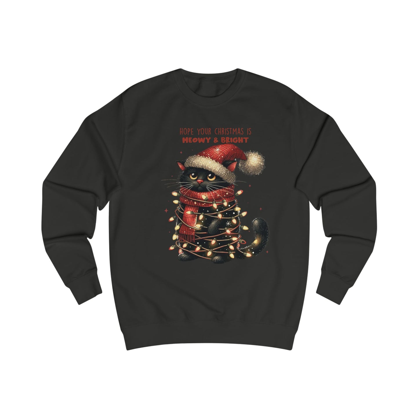 Meowy & Bright Christmas Unisex Sweatshirt - Nefty Creations