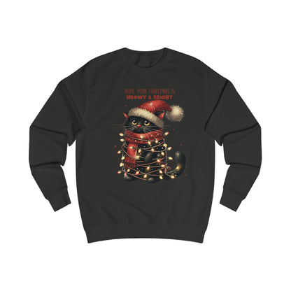 Meowy & Bright Christmas Unisex Sweatshirt - Nefty Creations