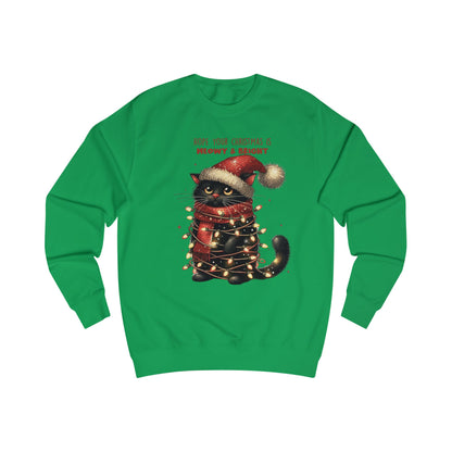 Meowy & Bright Christmas Unisex Sweatshirt - Nefty Creations
