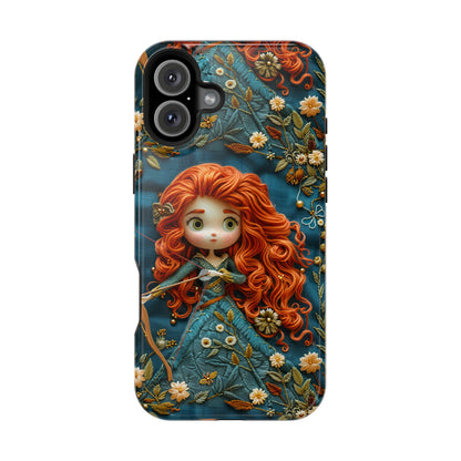 Whimsical Princess Magnetic Tough Case - Floral Design for iPhone - Nefty Creations