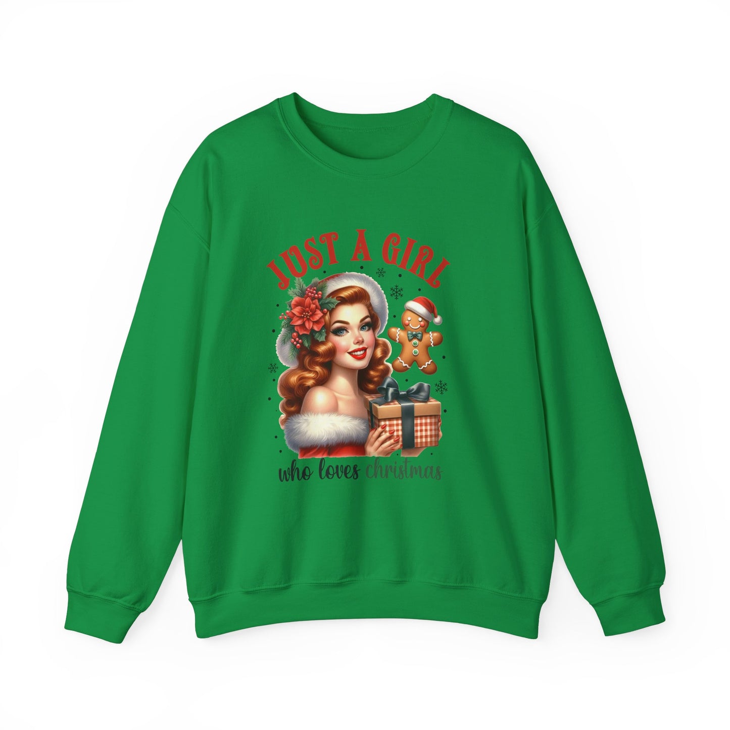 Pin Up Girl Christmas Sweatshirt - Nefty Creations