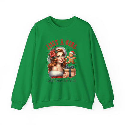 Pin Up Girl Christmas Sweatshirt - Nefty Creations