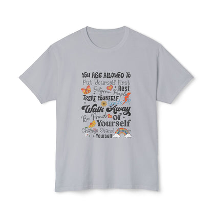 Inspirational Self-Care Unisex Cotton T-Shirt - Nefty Creations
