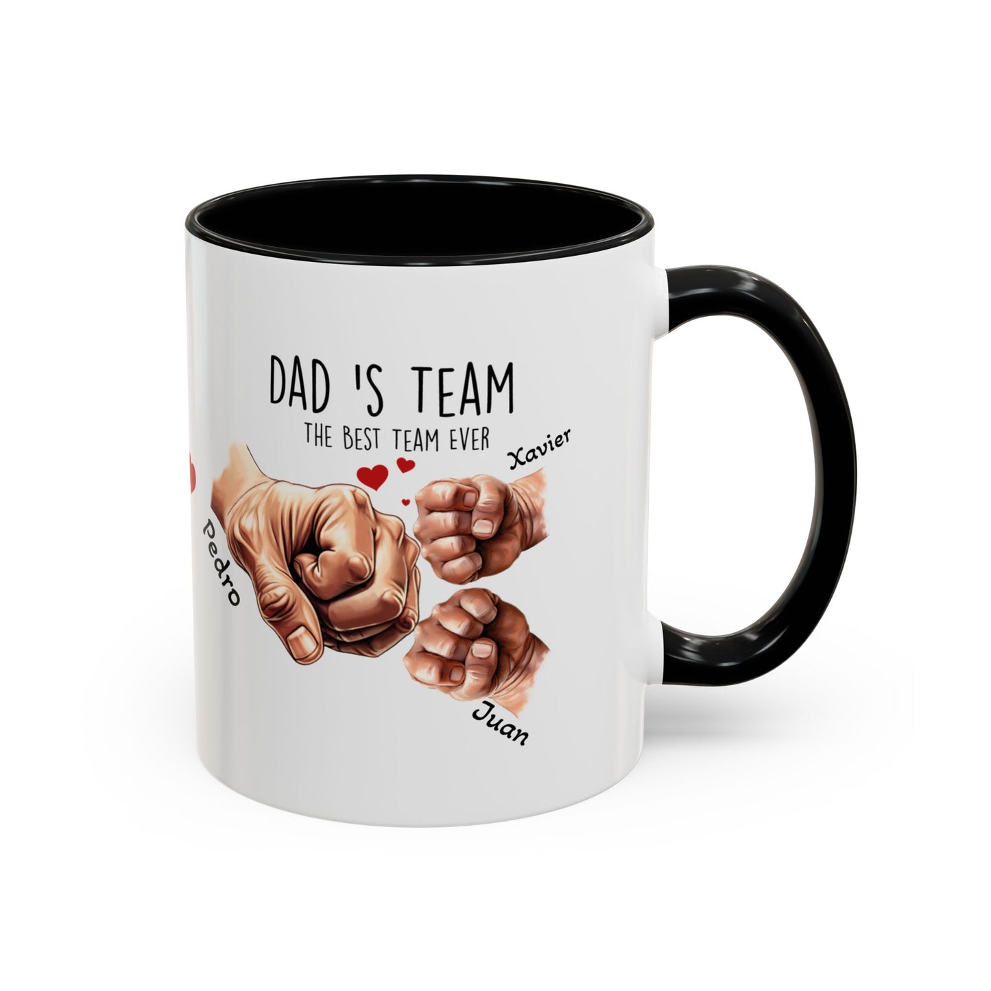 Personalized Dad's Team Coffee Mug, Gifts for Dad, Father's Day Mug, Family Keepsake, Unique Coffee Cup - Nefty Creations