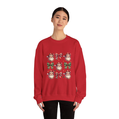 Festive Santa Crewneck Sweatshirt for Christmas Celebrations - Nefty Creations