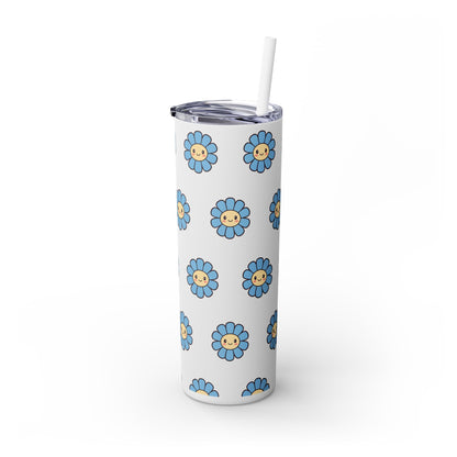 Cheerful Daisy Skinny Tumbler | Cute Floral Drinkware, 20oz, Travel Mug, Eco-Friendly, Summer Vibes, Gift for Her - Nefty Creations