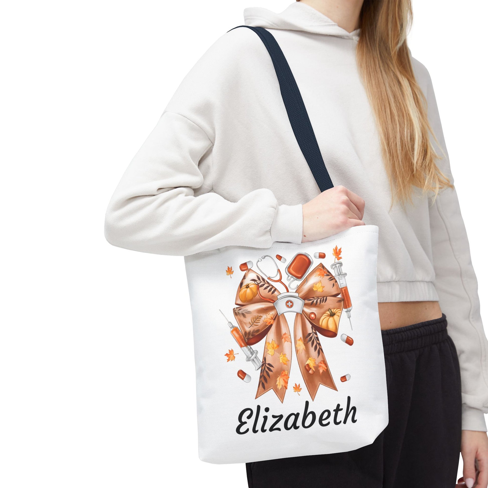 Personalized Fall Nurse Tote Bag| Nefty Creations - Nefty Creations